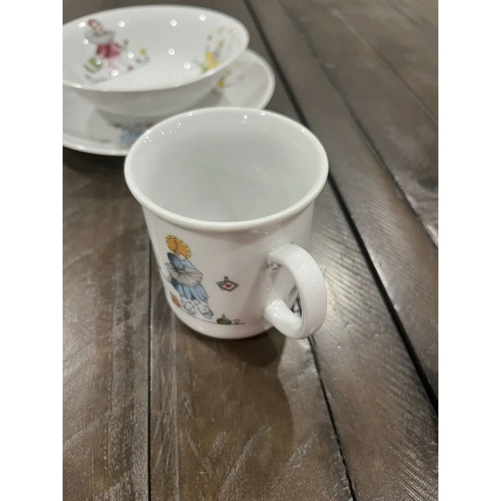 Vintage Bavarian W. German‎ Hummelwerk Porcelain Childs Dinner Set Clowns 1930s